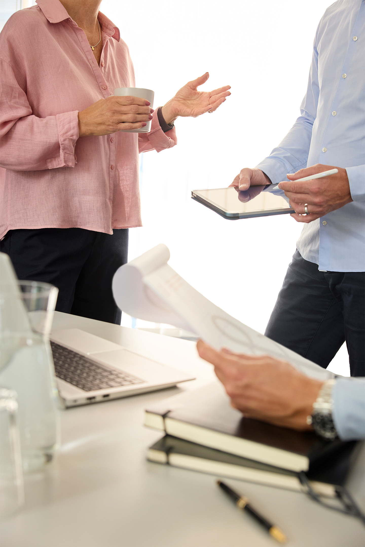 Zoeftig im Gespräch